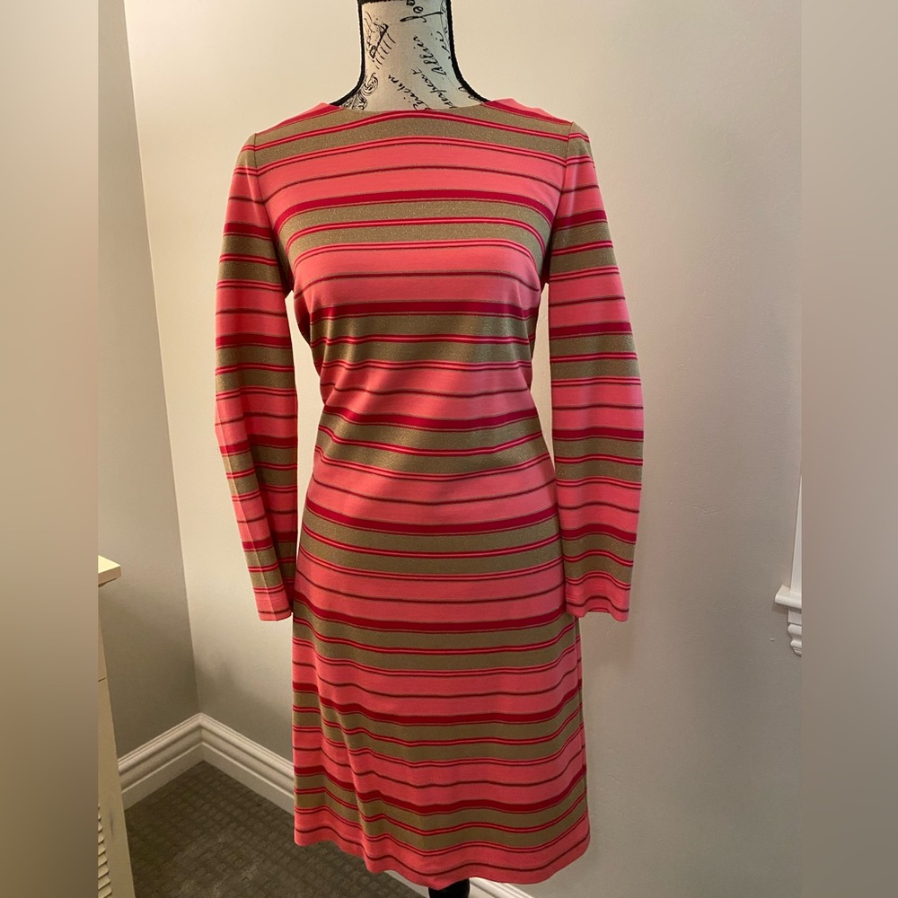 BR Pink & Gold Ponte Knit Dress - 8